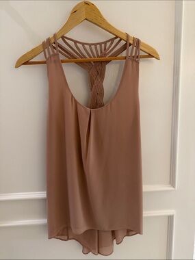 fab'rik Dusty Rose Braided-Back Camisole